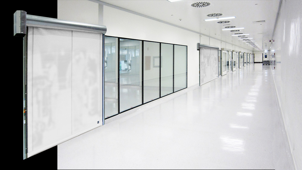 GS Doors (Giesse) rapid roller door for clean room