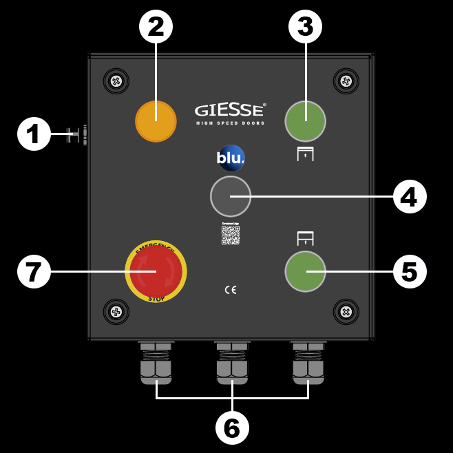 GS Doors (Giesse) blu. box control panel demonstration